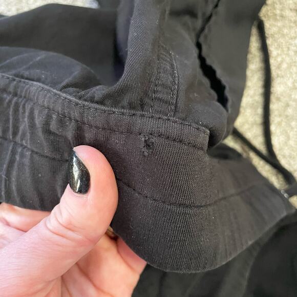 Standard James Perse Pant Size 1/Small Black Soft Drape Cotton Twill Utility - Picture 8 of 8